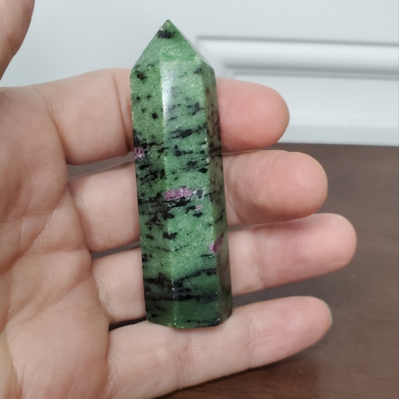Ruby Zoisite Crystal Tower - Picture 9 of 10